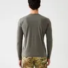 High Elasticity Tight Long Sleeve Quick Dry Tactical T-Shirt Camping Men Fitness Sport Shirt Gym Bodybuilding Workout Muscle Tops Swiss Tee