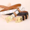 Ceinture de luxe en cuir pour femmes, ceinture CEL, ceintures à boucle de 2,4 cm de largeur, en alliage unisexe, ceintures authentiques pour femmes de styliste