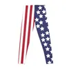 Active Pants American Flag Leggings Push Up Fitness Sportwear Woman Gym Jogger Womans Womens