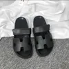 Designer Slippers Summer h drag ugly cute shoes old mans second uncles thick bottomed muffin beach with Velcro F78K