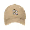 Ball Caps Rolling Panda Bucket Hat Cowboy Snap Back For Girls Men's