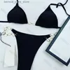 Kvinnors badkläder 2023 Mixed Luxury Brands Womens Designers Bikinis SETS SEXY CLEAR TRAP FORM SWIMITS Damer Bading Suits Swim Wear Beach Q240306