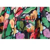 Pijamas femininos primavera verão 2024 pijamas conjunto impressão seda como duas peças manga longa calças de comprimento total calças camisola 921