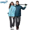 Byxor copozz skidbyxor professionella vinter snowboard byxor kvinnor och män utomhus sport pantalon skid femme vandring camping byxor