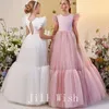 Mädchenkleider Jill Wish Elegantes Champagnerkleid mit Federn, Prinzessin, weißes Dubai-Kleid für Kinder, Hochzeit, Kommunion, Party, Quinceanera 2024 J169