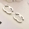 Mode Ville Simple Designer Marque Lettre Boucles D'oreilles De Luxe Femmes Plaqué Or Argent Placage En Acier Inoxydable Boucle D'oreille Bijoux Accessoires 240306