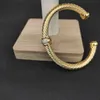 E1176 Dy Bracelet Twisted Classic Luxury Bracelets Designer pour femmes bijoux de mode Gol