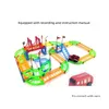 Model Building Kits Wholesale Roller Coaster Custom Set Kid Creative Diy Toy Tramway Rail Car Build Blocks Electric High Speed ​​Join DHGYC