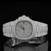 Vvs Iced out de haute qualité Moisanite Montres Diamond Automatic Mouvement Luxury Fothe Full Ice Out Diamond Hip Hop Watch Men Watan Women Women