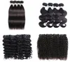 4 bunt brasilianska jungfruliga mänskliga hårbuntar Body Waving Weaving Natural Black Afro Kinky Silky Straight Loose Deep Curly4077622