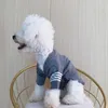 Hondenkleding Grijze truien V-hals jas Katten Cool Fashion Stijlvol Dikke comfortabele herfst-winterkleding voor huisdieren