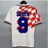 1998 Home Away Suker Retro Trikots Boban Kroatien Fußballtrikot