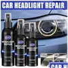 Strålkastare Switch Car Light Restorative Liquid Temoving Oxidation Dirt Portable Reparation Polish For Restaurering F2W9 Drop Delivery Mobi OTO27