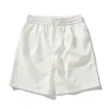 Heren shorts 2024 Zwart witte kaki roodgrijze polyester shortpant mannen vrouwen los casual dagelijkse rijbroek