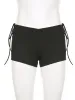 Shorts rockmore sexy quente menina mini shorts cintura baixa rendas moda coreano casual magro calcinha feminina bottoms y2k calças curtas verão