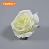 50Pcs 19 Colors 8CM Artificial Silk Fabric Rose Flower Heads For Wedding Wall Arch Party Home Decoration DIY Hat Accessories 240228