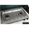 Camp Kitchen Classic Propane Gas Cam Spise 2-Burner Drop Delivery Sports Outdoors Camping Vandring och camping DH7FC