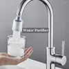 Kökskranar Hårdvaruflexibel filter Diffusor 360 ° luftsprutning Swivel Tap Water Purifier Head Faucet Munstel