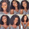 Hair Wigs Kinky Curly Short Bob Human Hair Wigs 13x4 Transparent Lace Front Wigs For Women Human Hair Remy T part Curly Soft Bob Wig 240306