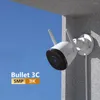 Outdoor-WLAN-Überwachungskamera Bullet 3C, 5 MP Auflösung, Zwei-Wege-Gespräch, integrierter Alarm, unterstützt POE und ONVIF-Protokoll