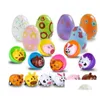 Model Building Kits Kid Creative Diy Toy Easter Egg Decoration Toys Rabbit Build Brick 10Pcs Ribbon Shell Plastic Twisted For Kids Gif Dhszg