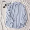 Chemise Business Casual Solide Simplicité Blouses Bouton Col Rabattu Printemps Eté Mince Lâche Bureau Mode Vêtements Pour Femmes 2023