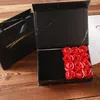 Bolsas de jóias premium flip sabão flor caixa de presente colar anel brincos eterno rosa aniversário pacote de presentes dos namorados