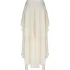 skirt Sweetown White Fairycore Long Skirts For Women Low Waist A Line Asymmetrical Ruffles Tiered Midi Skirt Vintage Summer Holiday