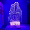 Luci notturne Avatar Figura Film Supporti acrilici Cambia colore Lampada a LED Camera da letto Comodino Deocr Regalo di festa per bambini