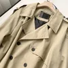 Khaki Klassische Zweireiher Graben Koreanische Mode Casual Slim Fit Mantel Männlichen Luxus Mann Jacke Windjacke Herren Mantel 240228