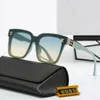 Luxus-Designer-Sommer-Sonnenbrille für Frauen Markendesign Style Anti-Ultraviolett Retro Plate Square Full Frame Mode Brille Random Box 6095