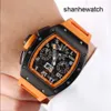 Athleisure Watch Designer Wristwatch RM WIST WATCH RM011-FM Seria męska RM011 Orange Ceramic Limited Edition Mode Mode Sports Sports Mechanical