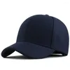 Ball Caps Big Size Winter Dikke Warme Wolvilt Baseball Cap Voor Mannen Fleece Gevoerde Hoofd Verstelbare Hoed Vrouwen