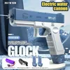 Toys Gun Gun Toys Summer Water Gun Electric Glock Pistol Shooting Toy Full Automatic Summer Beach Toy For Kids Children Boys Girls Adults Gift 230714 240306