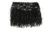 7pcsset 120g Afro Kinky Kıvırcık Klipsi İnsan Saç Uzantıları Perulu Remy Saç Klipsi Onlar 100 İnsan Doğal Saç Klipsleri INS Bundle7743528