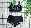 Wild Flowers Bikinis Hipster Padded Women039s Push Up Designer Swimsuits Outdoor Beach Vacation Swimming Bandage Luxury Swimwea1824155