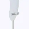 Stud Stud Küpeler Gümüş Manyetik Küpe Erkek Kadınlar Parlayan Mıknatıs Kulak 6mm Kübik Zirkon Klip