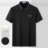 Erkek Polos Tasarımcı Polo Gömlek Erkek Lüks Klasik Polo Yakası Katı Pamuk Kısa Kollu T-Shirt Sıradan Nefes Alabilir Gevşek Üst Giyim 0YK0