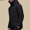Designer Down Jacket Thick Black Outdoor Hooded Winter Coat