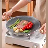 BBQ-grills MOEYE Outdoor Camping BBQ-pan 316L roestvrijstalen BBQ-pan Q240305