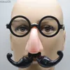 Designer Maskers Grappige Oude Man Vermomming Bril met Neus Snor Halloween Cosplay Kostuum Accessoires Nieuwigheid Prank Bril voor Feest