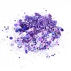 Glitter 1 kg holografisk flockat glitter 1000g bulk chunky fin blandad nagelkonst glitter chunky glitter blandat holografiska paljetter 240220