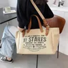 Canvas tas voor vrouwen 2022 nieuwe enkele schoudertas Koreaanse versie Instagram crossbody tas Grote capaciteit reishandtas tas 220306