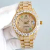 2024 Hot Selling Hip Hop Diamond automatisch polshorloge Iced Out mechanische horloges voor heren