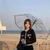 2023 Nieuwe 5A Designer Transparante Paraplu's Vrouwelijke Letterpatroon Opvouwbare volautomatische paraplu