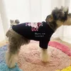 デザイナー犬服ブランドドッグアパレルコットンドッグシャツソフト快適なペットTシャツかわいい犬コスチューム夏の犬の短い袖