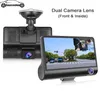 In 1 auto DVR 170 graden 1080P HD Dash Cam Dual Lens Dashcam met achteruitrijcamera Voor Achter Binnen Videorecorder 4 inch DVRs5492824