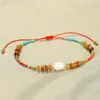 Charm Bracelets C.QUAN CHI Agate Beads Natural Stone Strand Bracelet Boho Jewelry 2024