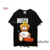 Moschino Женские Мужские Дизайнерские Футболки Sunmmer Футболки Мода Письмо Печати С Коротким Рукавом Леди Футболки Роскошная Повседневная Одежда Топы Футболки Одежда Moschino 102