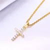 2021 Iced Out Diamond Jewelry 10Kwhite/Yellow Gold VVS Moissanite Cross Man Pingentes para colar